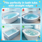 3FT Dolphin Pattern Bathtub Splash Guard Play Shelf - Image 6