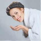WILLBOND 4 Pack Microfiber Headbands Spa Facial Headbands Makeup Head bands - Image 3