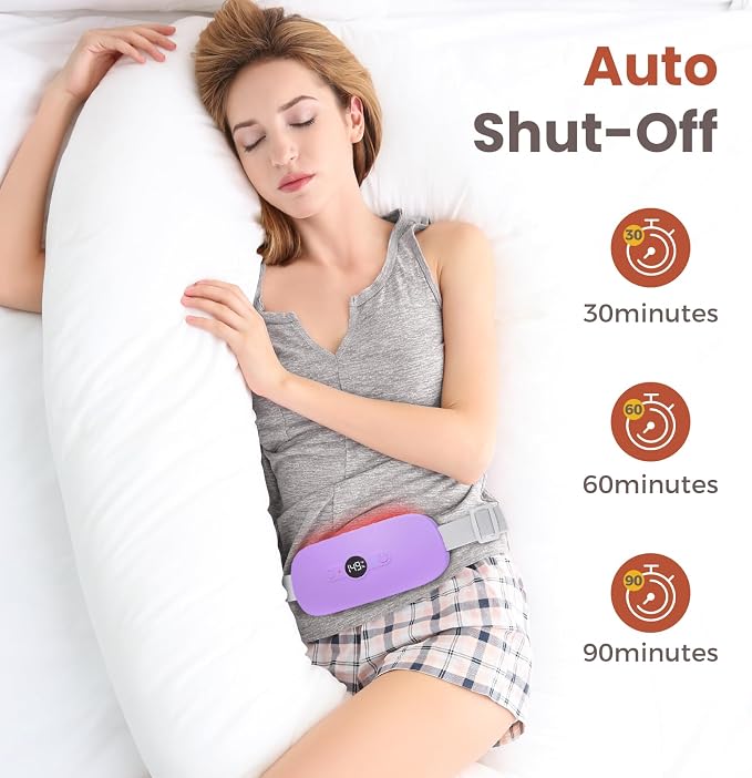 NOWWISH Heating Pad for Period Cramps Pain Relief, Portable Electric Cordless - Image 5