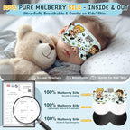 Kids Sleep Mask – 100% Mulberry Silk Eye Mask - Image 2