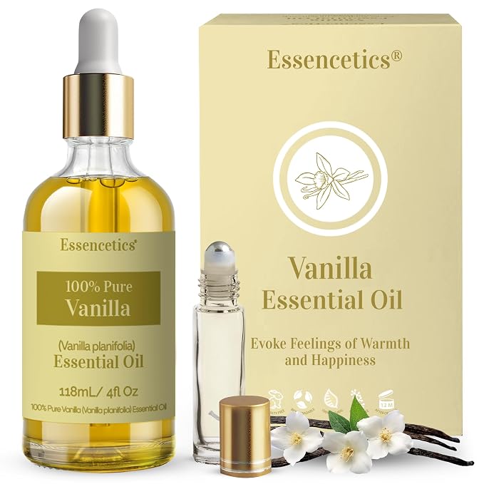Vanilla Essential Oil for Diffuser 4oz by Essencetics