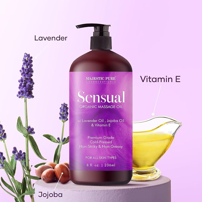 MAJESTIC PURE Organic Sensual Massage Oil - Image 5