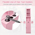 RESHABLE Salon Station for Hair Stylist, Hair Styling Storage Cabinet - Image 7