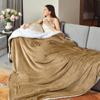 KAWAHOME Sherpa Fleece Queen Size Blanket - Image 7