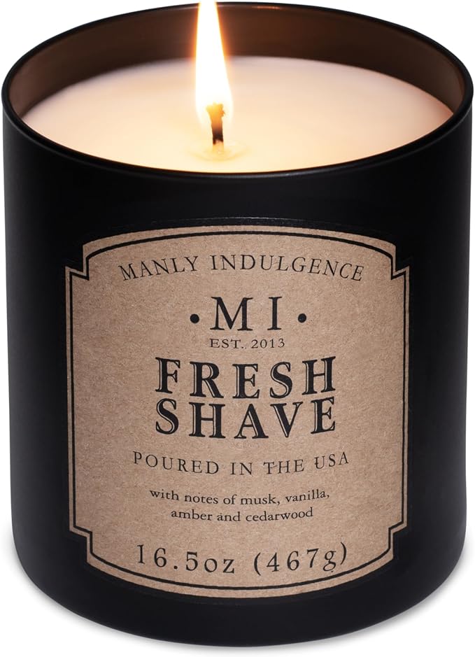 Manly Indulgence Fresh Shave Jar Candle 16.5 oz - Image 3