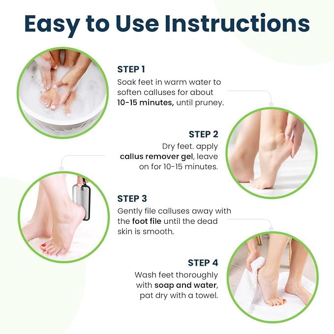 Tea Tree Foot Soak, Callus Remover Gel - Image 5