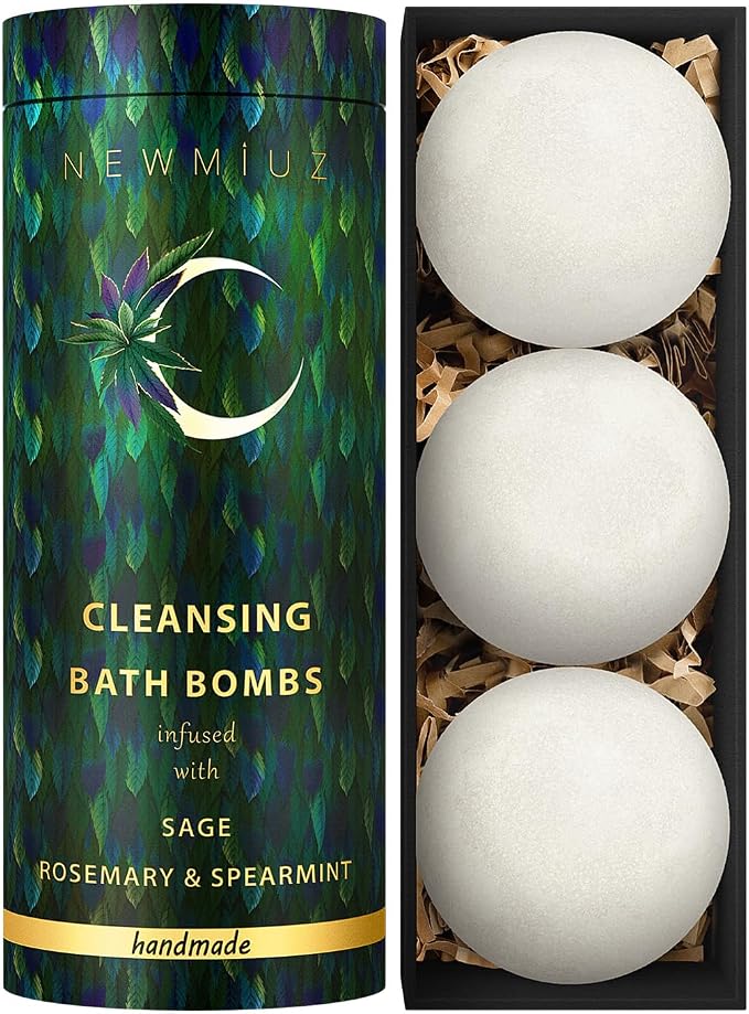 Sage Bath Bombs Spiritual Bath Energy Clearing Protection Shielding Smokeless - Image 7