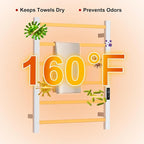 Heated Towel Racks for Bathroom, Wall Mounted Electric Towel Warmer Racks - Image 3