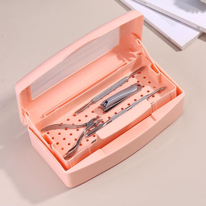 Nail Tool Sterilizer Box Plastic Disinfectant Container - Image 5