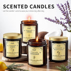 4 Pack 28oz Scented Candles, Soy Wax Jar Candles, Sage & Citrus, Scented Candles - Image 4