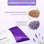 Lavender Eye Pillow for Relaxation, Washable Weighted Eye Mask - Image 2