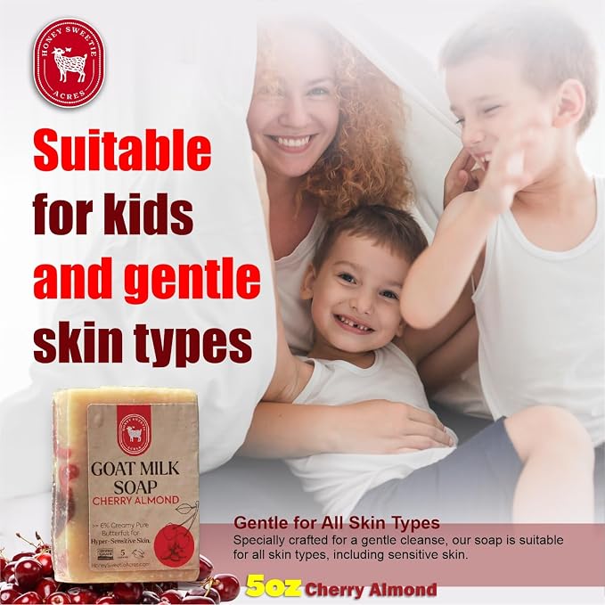 Honey Sweetie Acres Cherry Almond Goat Milk Soap - Image 6