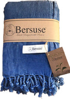 Bersuse 100% Cotton Troy XL Throw Blanket by Bersuse