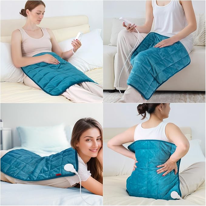 Comfytemp Weighted Heating Pad for Back & Period, Birthday Gifts for Women Men - Image 5
