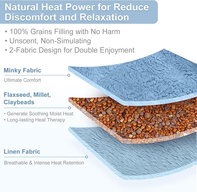 SuzziPad Microwave Heating Pad, 6.5x12” Reusable Moist Heated Pads - Image 3
