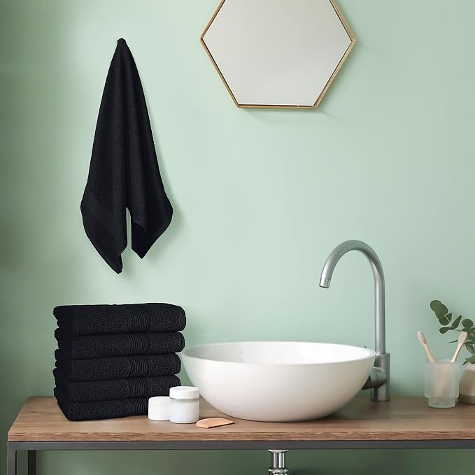 Belizzi Home Ultra Soft 6-Piece Hand Towel Set 16x28-100% Ringspun Cotton - Image 5