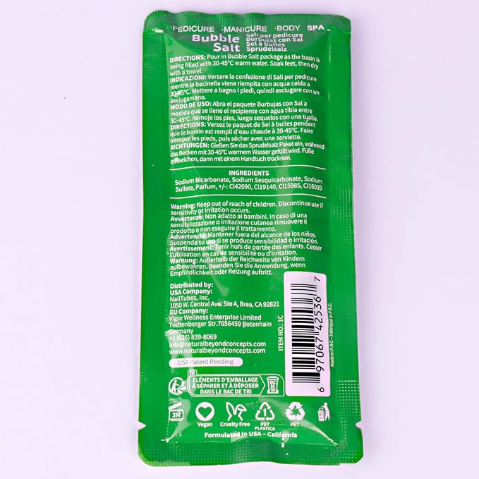 Pedicure Kit Foot Soak Set: Bubble Salt, Sugar Scrub, Massage Mask, Massage - Image 6