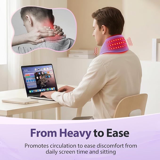 Cordless Neck Heating Pad for Pain, Neck Massager - Image 6