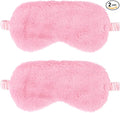 2 Pcs Plush Eye Mask Soft Sleeping Blindfold Eye Cover Comfortable Furry Faux by WY+LIGHTING+LEVEL
