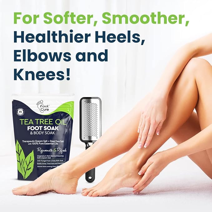 FOOT CURE Exfoliator & Callus Remover Pedicure Set – Care Kit Includes File - Image 6