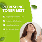 Green Tea Matcha Facial Toner Mist - Image 3
