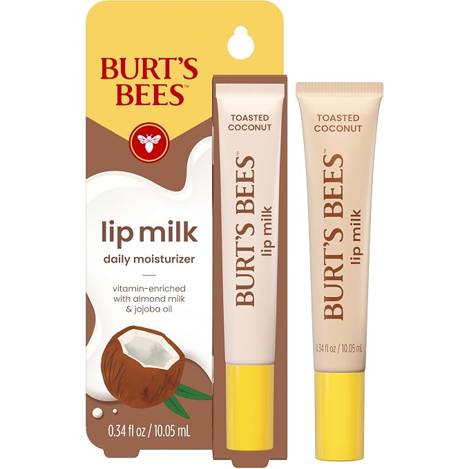 Burt’s Bees Lip Milk, Daily Lip Moisturizer, Toasted Coconut, Vitamin Enriched - Image 14