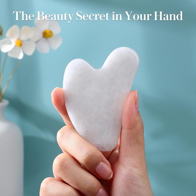 Guasha Tool for Face: White Jade Gua Sha Facial Tools - Image 7