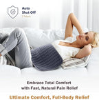 Christmas Gifts Heating Pad for Back, Shoulder Pain & Cramps Relief, Electric - Image 3