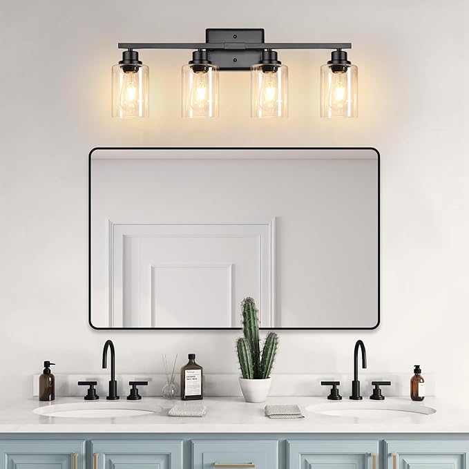 Ascher Bathroom Light Fixtures, 4-Light Vanity Lights - Image 8