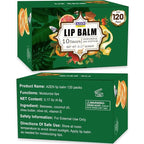 AZEN 120 Pack Lip Balm, Natural Lip Balm Bulk, Lip Care Product, Moisturizing - Image 8