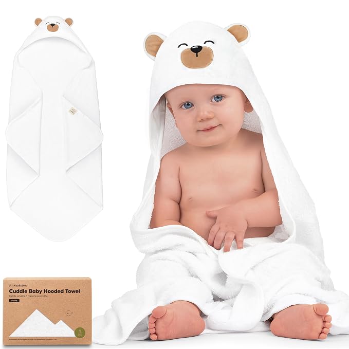 KeaBabies Hooded Baby Towel for Newborn by KeaBabies