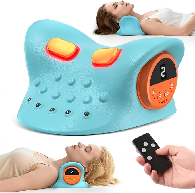 2026 Neck Massager 4-in-1 with Deep Tissue 3D Kneading & Soothing Heat by altoance