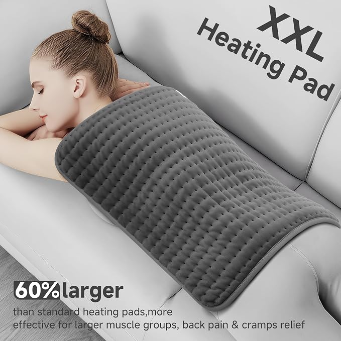 XXL Heating Pad for Back Pain Relief, Large Heating Pads Mothers Day Gifts for - Image 2