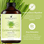 Handcraft Blends Lemongrass Essential Oil – Huge 4 Fl Oz – 100% Pure and - Image 4