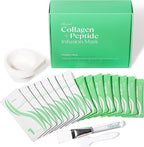 Ebanel Collagen Peptides Wash-Off Face Mask Set, 8 Pack Instant Skin Tightening by Ebanel