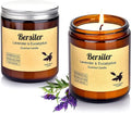 Aromatherapy Candles, 2 Pack Lavender Eucalyptus Scented Candles Stress Relief by BERSILER