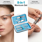 Manicure Set Bulk, Nail Clippers Kit Stainless Steel Fingernail Clippers Set - Image 6