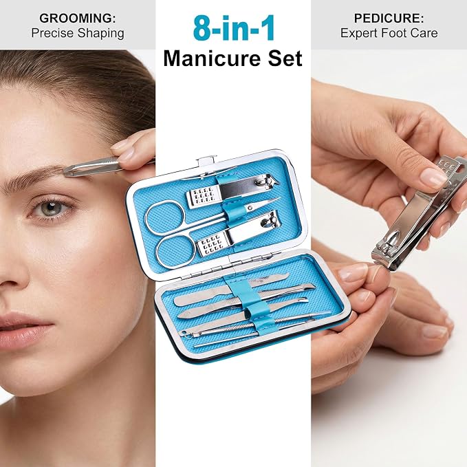 Manicure Set Bulk, Nail Clippers Kit Stainless Steel Fingernail Clippers Set - Image 6