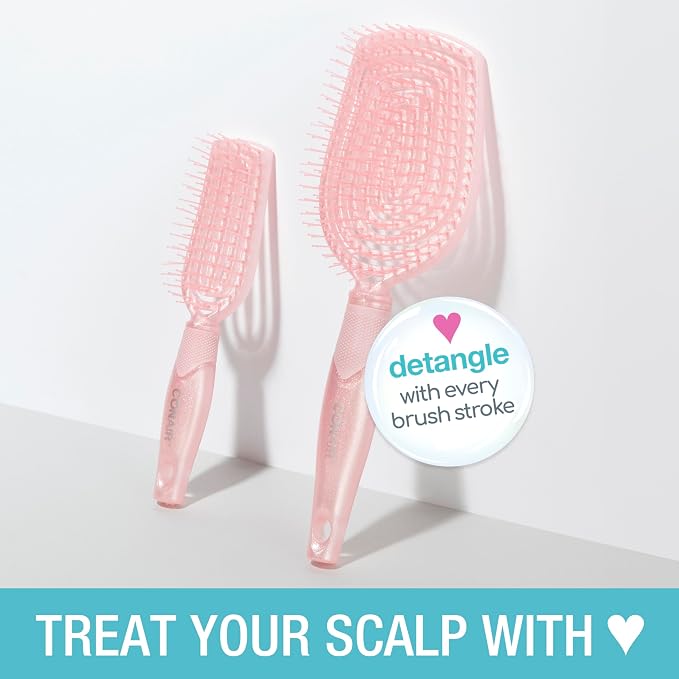 Conair Scalp Care Detangling hairbrush 2pk - Image 2