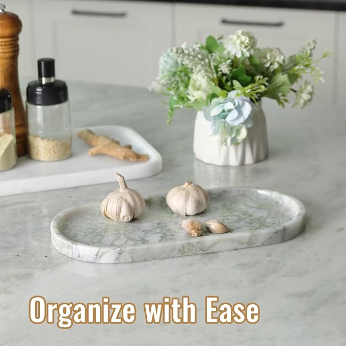 Koville African Natural Marble Tray, Catchall Tray - Image 4