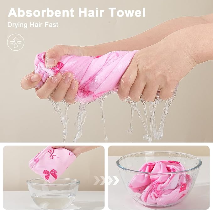 Unicorn Castle Microfiber Hair Towel - Image 2