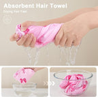 Unicorn Castle Microfiber Hair Towel - Image 2