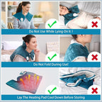 Comfytemp Heating Pad for Neck and Shoulders and Back, 2.6lb Weighted Electric - Image 9