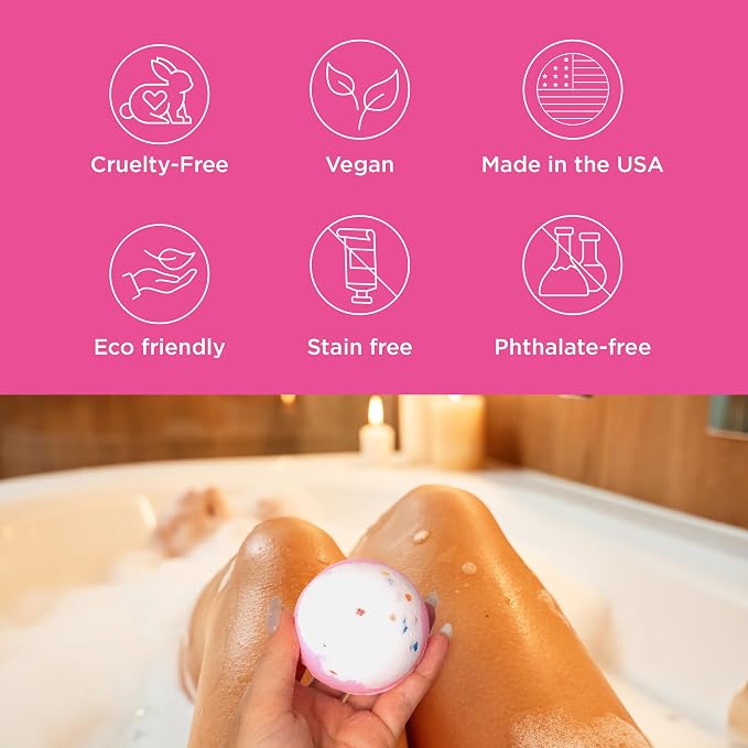 Birthday Cake Bath Bombs for Women, Girls & Kids - Image 2