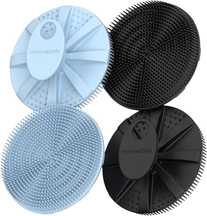 Soft Silicone Shower Brush Body Wash Bath Exfoliating Skin Massage Scrubber by Hommiesafe