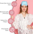 16 Pieces Silk Sleep Mask Silk Eye Mask - Image 3
