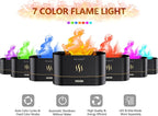 Flame Essential Oil Diffuser, Upgrade 7 Colour Lights Aromatherapy Diffuser - Image 3