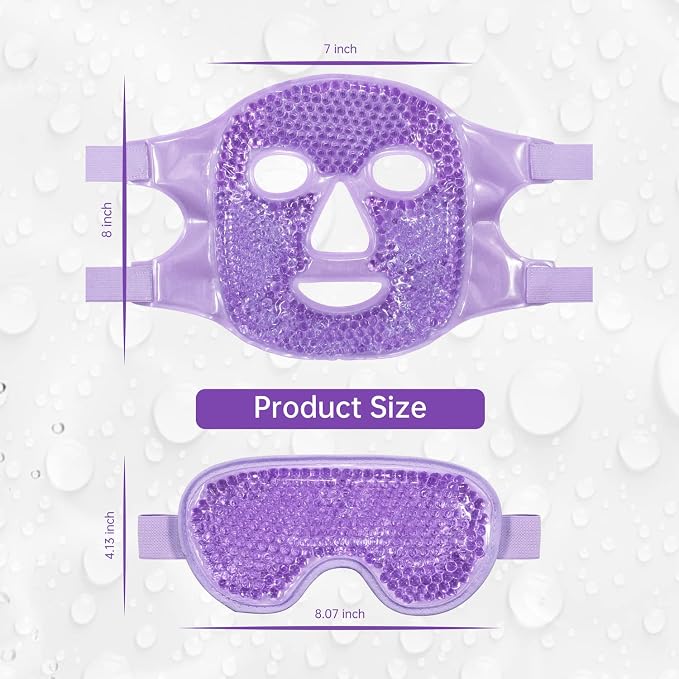 ZNÖCUETÖD Cooling Ice Face Eye Mask - Image 8
