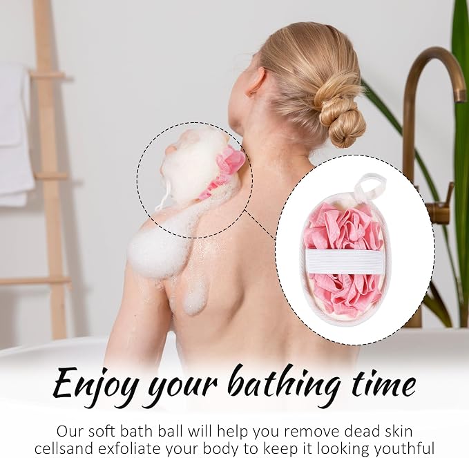 Jeffdad 2Pcs Natural Loofah Sponge, Premium Exfoliating Body Scrubber - Image 4