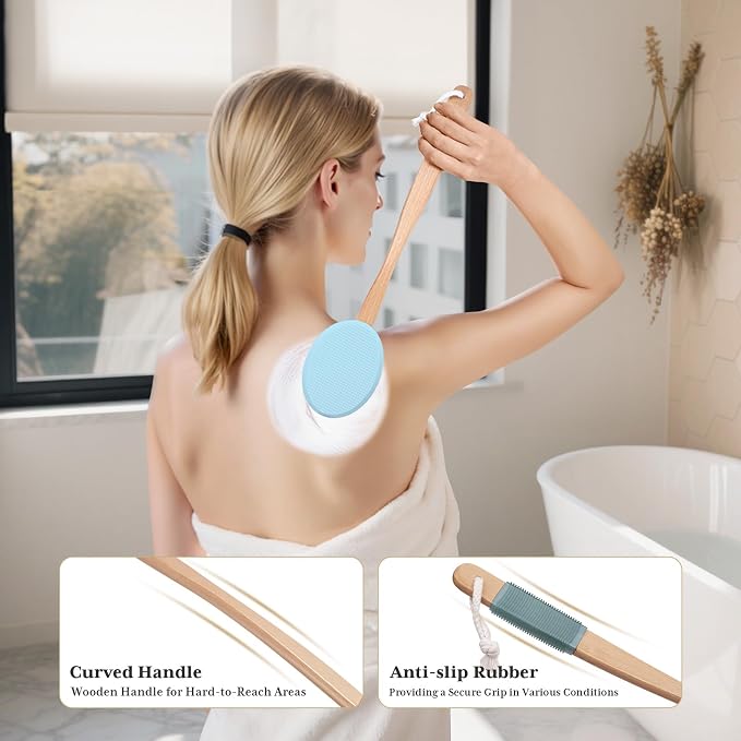 AmazerBath Lotion Applicator for Back, 4 Replaceable Pads - Image 5
